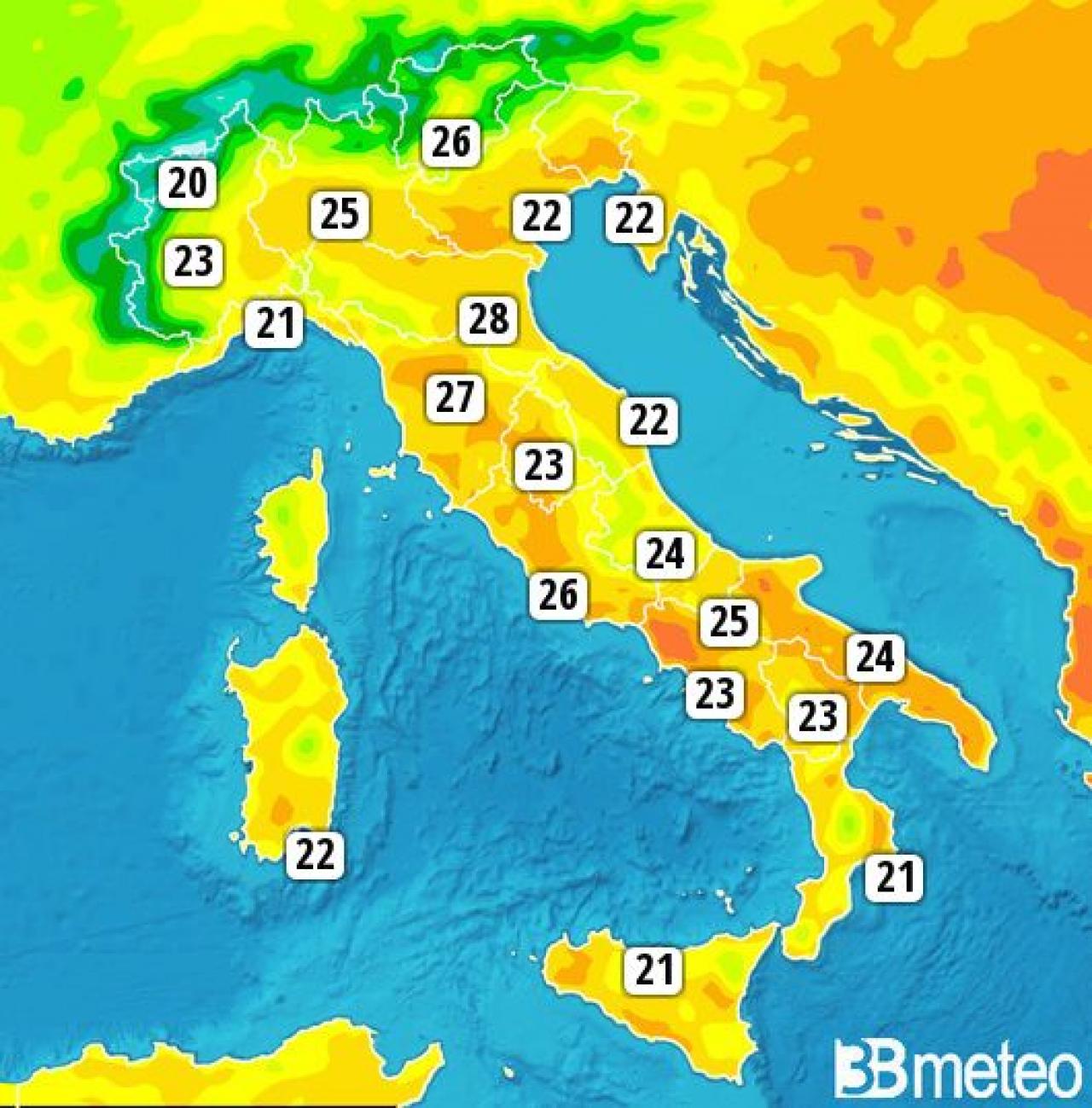 METEO ITALIA. Entro il 1° maggio temperature in ...
