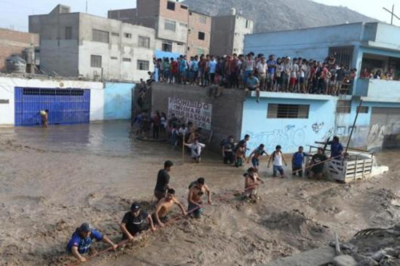 Alluvioni in Perù in un'immagine di archivio