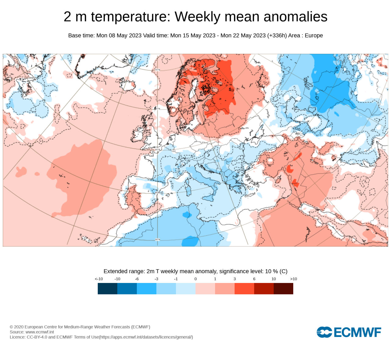 anomalie temperatura - fonte Ecmwf