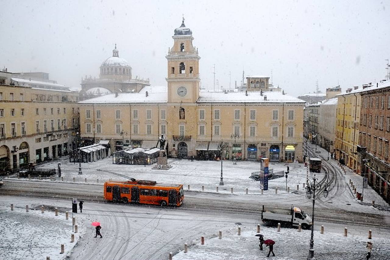 Attese nevicate fino in pianura tra Piacenza e Parma