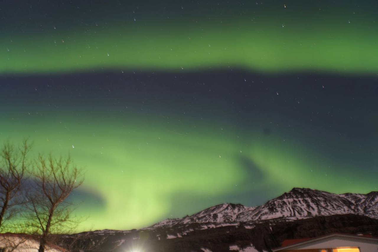 Aurora Boreale da Berunes (Islanda), foto di Edoardo Ferrara