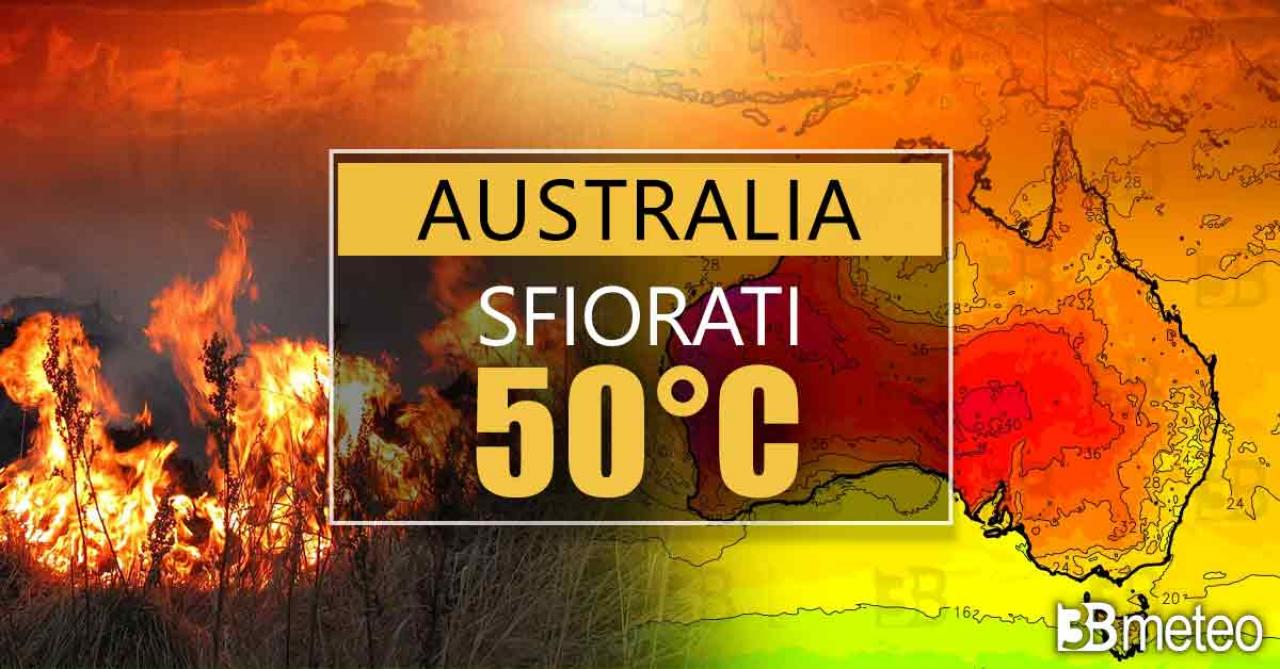 Australia, sfiorati i 50°C