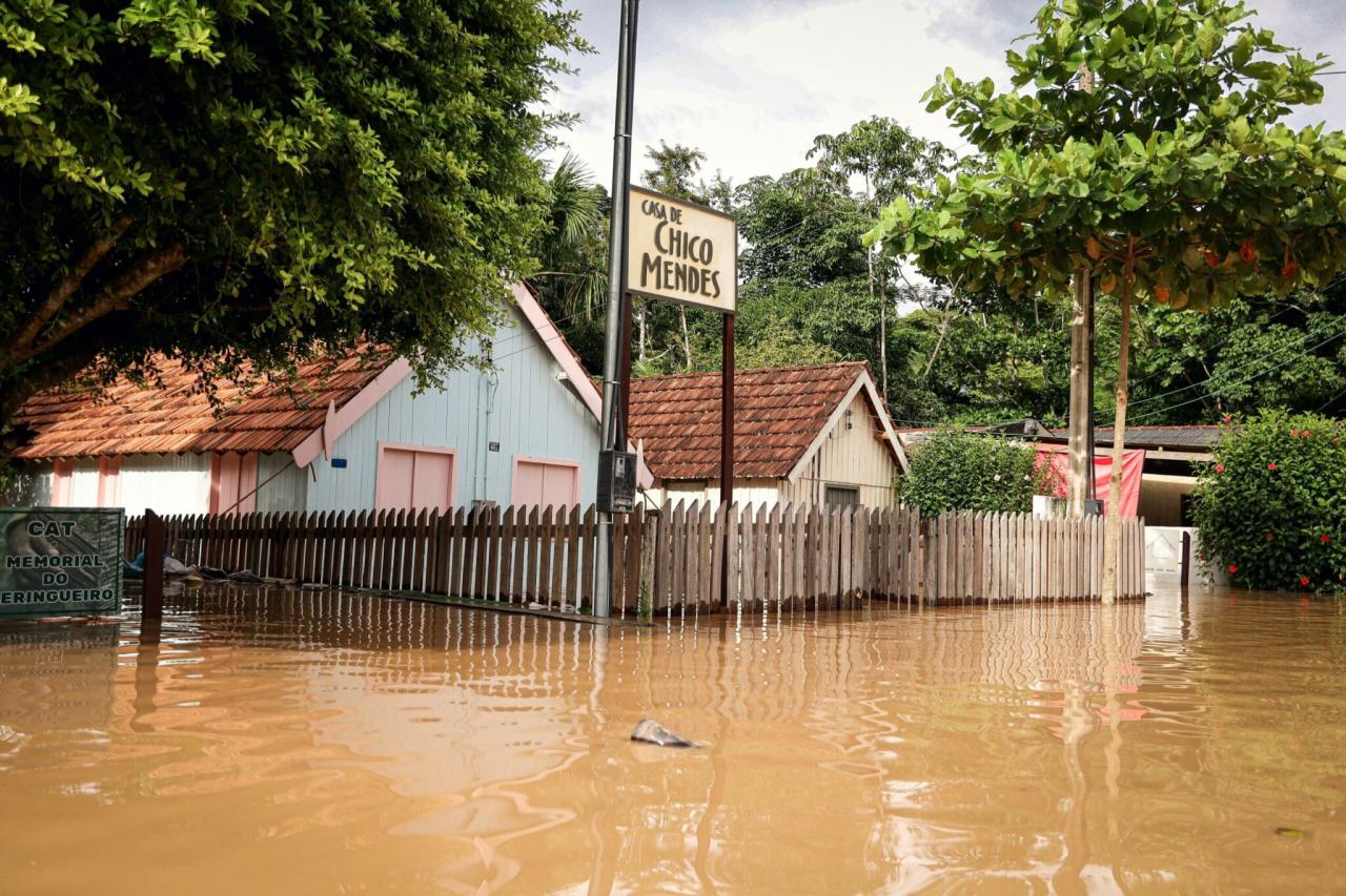 Brasile. Inondazioni nello stato di Acre (Fonte immagine: @wtabrazilian via X)