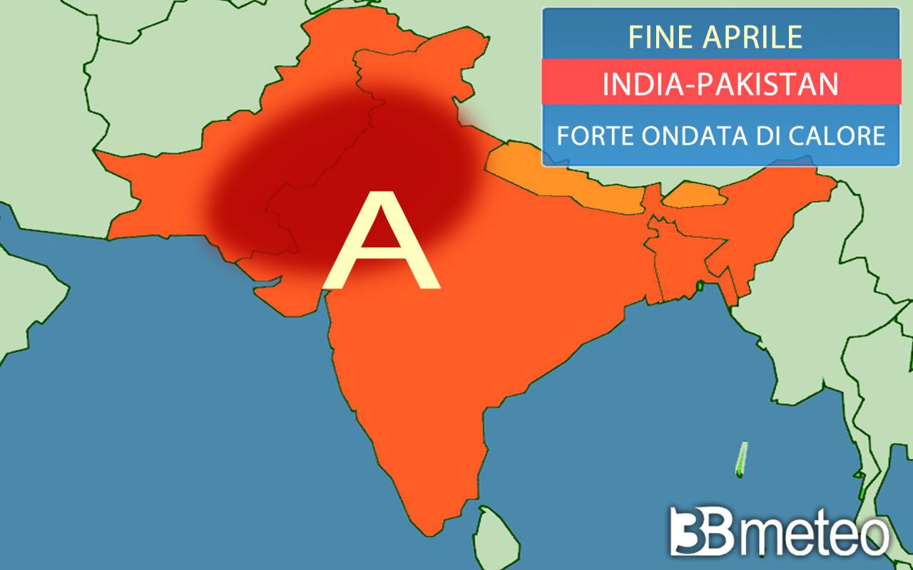 caldo anomalo in arrivo tra India e Pakistan