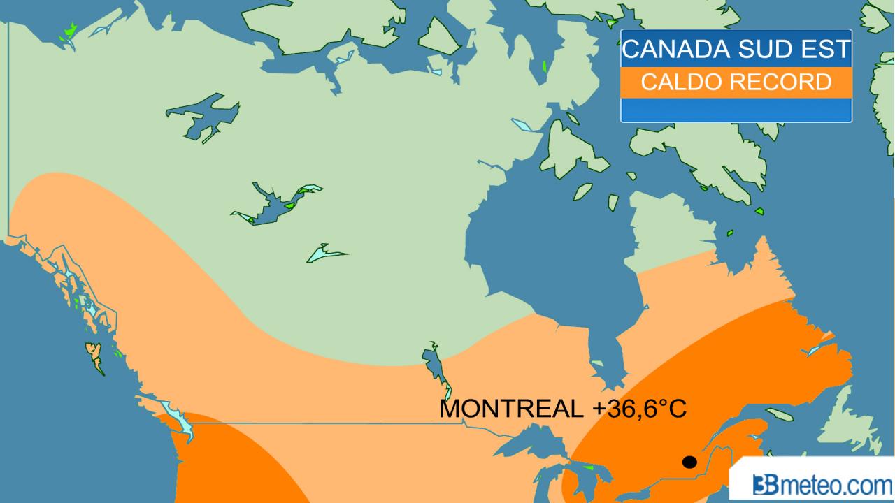 caldo record in Canada