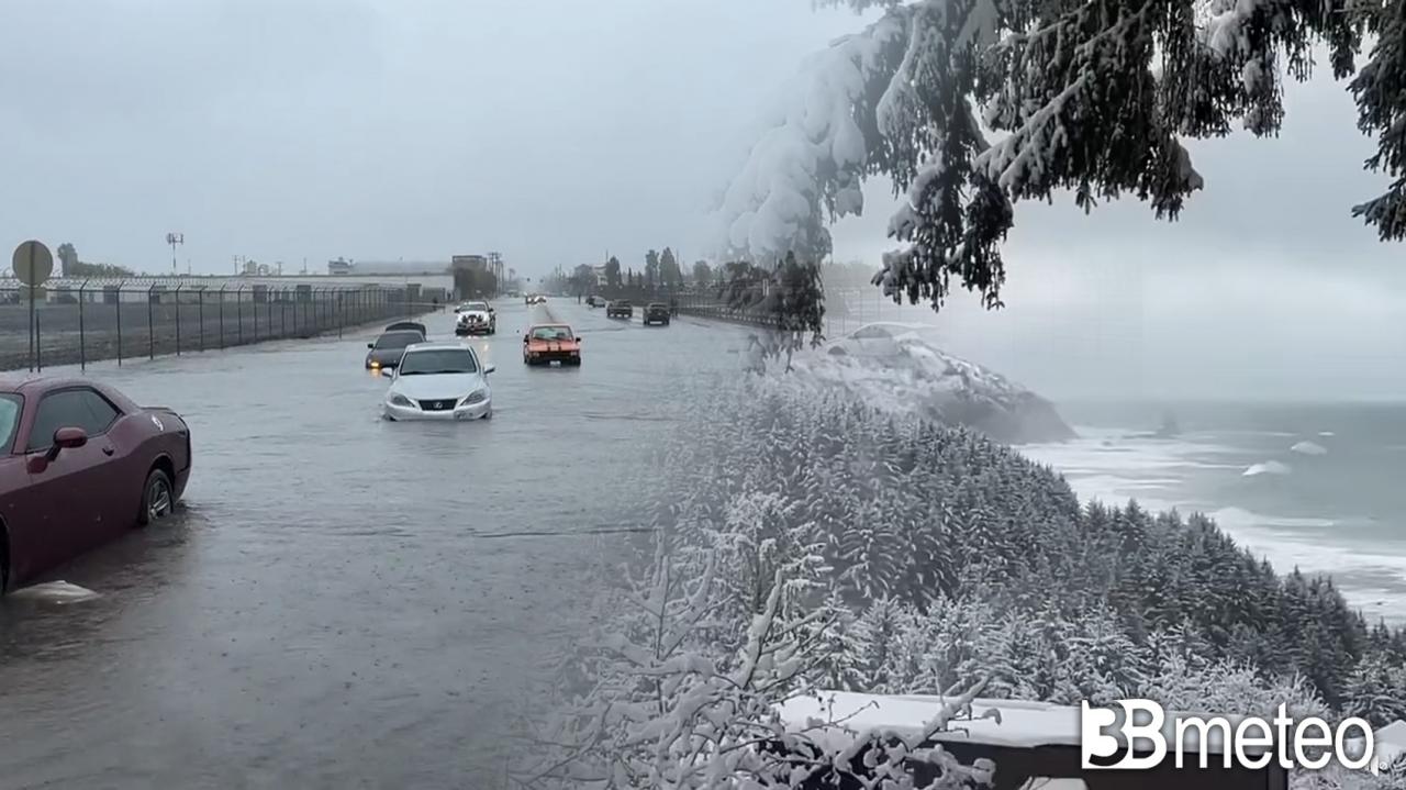 California tra neve e piogge alluvionali