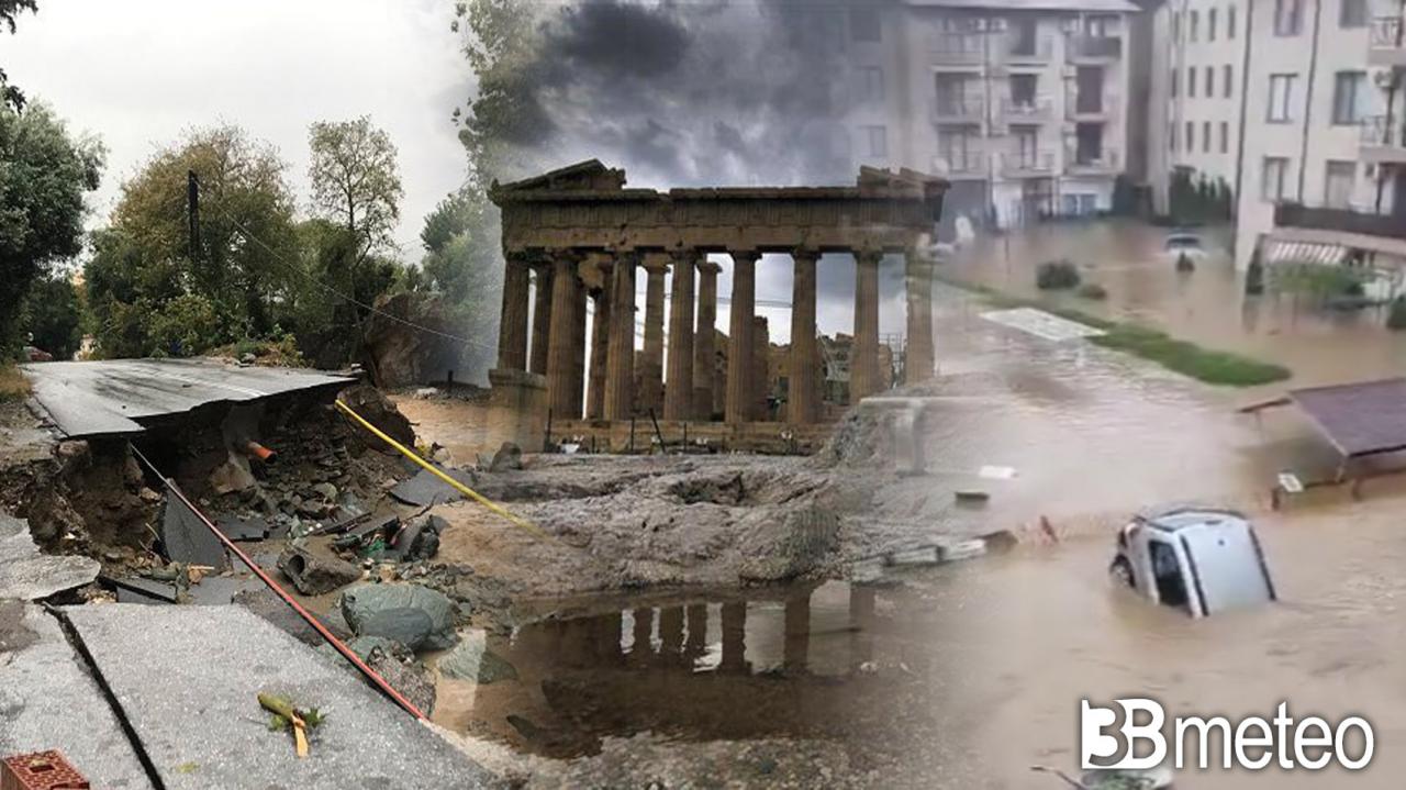 Live weather report – Hurricane Daniel destroys Greece, floods and victims also in Turkey, Bulgaria and Istanbul underwater.  Photos and videos « 3B Meteo