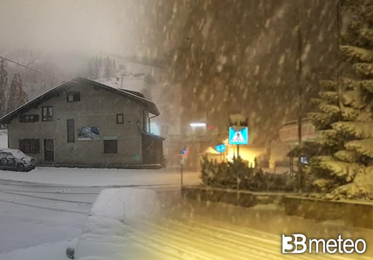 Cronaca meteo diretta: neve anche abbondante sulle Alpi occidentali