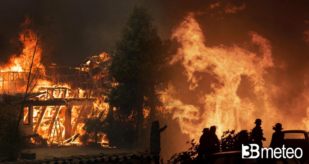 Emergencia de incendios en Chile, el apocalipsis de incendios mata a decenas de personas.  Fotos y videos « 3B Tiempo