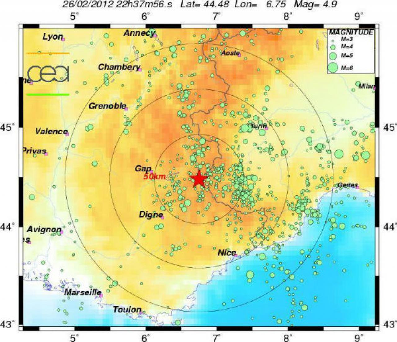Terremoto Di Magnitudo 4 9 Sulle Alpi Cozie 3B Meteo