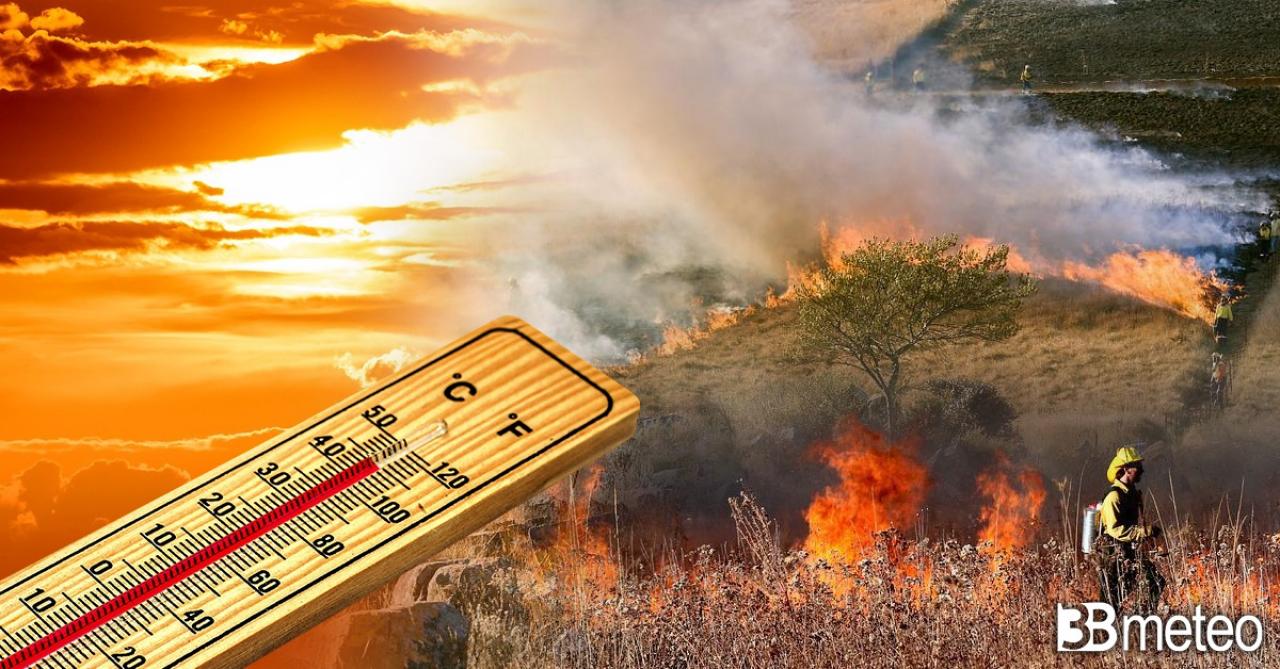 Cronaca meteo temperature: Sud al forno, toccati i 44°C nel Palermitano, è autunno al Nord. Emergenza incendi in Sicilia. Foto e video