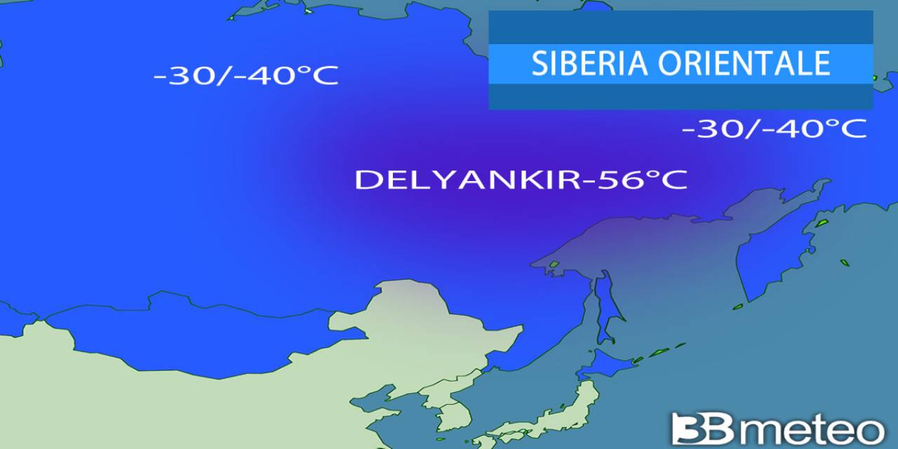 Up to 56 ° C below zero in Siberia