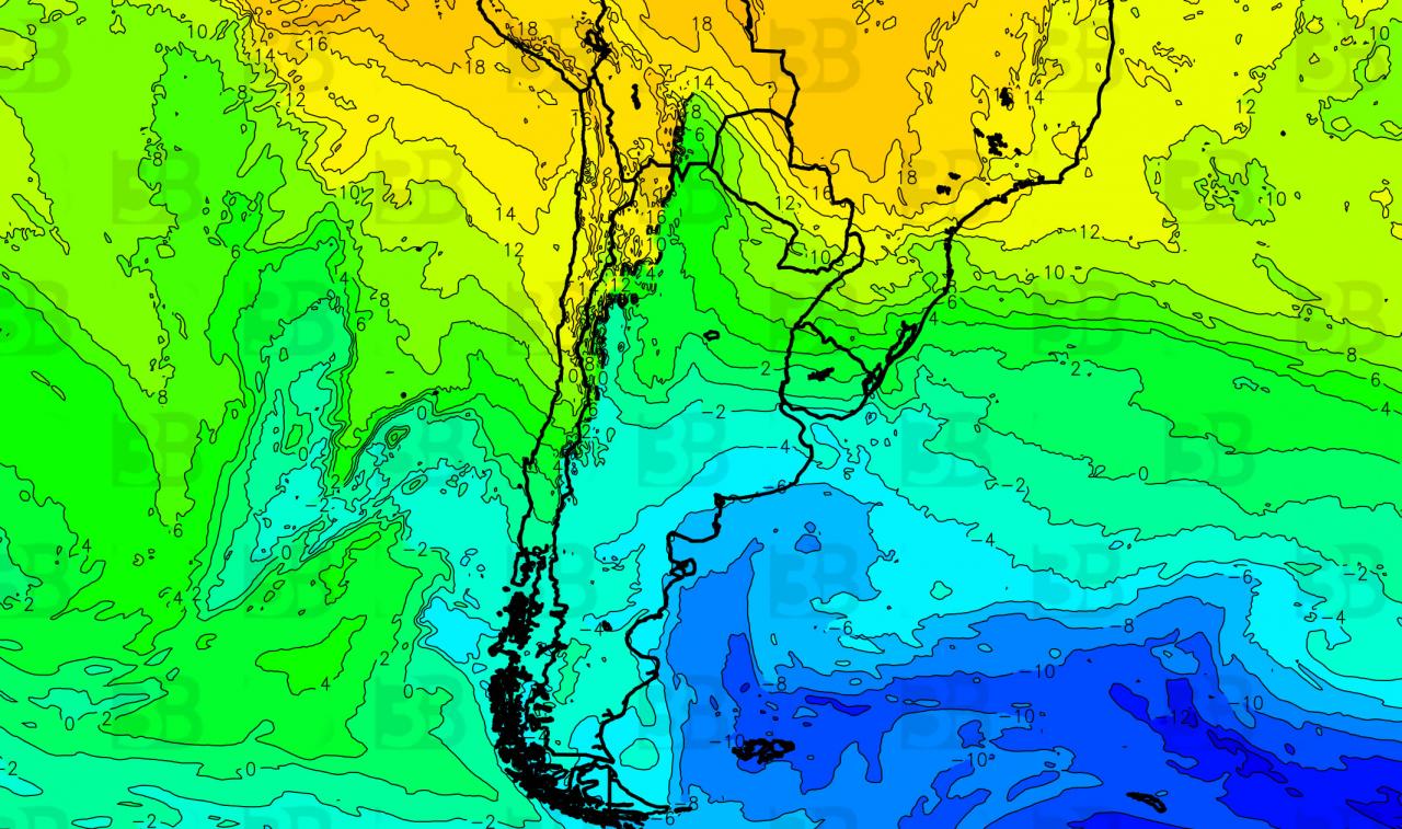freddo intenso nel sud America
