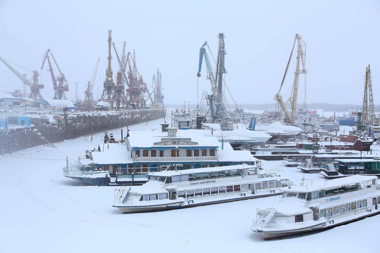 Frost in Siberia in file photo