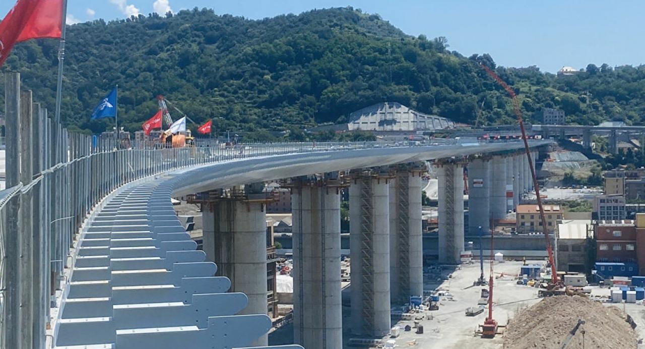Il nuovo ponte di Genova (Fonte: Sputnik Italia)