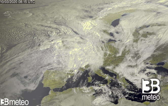 Immagine satellite Europa oggi