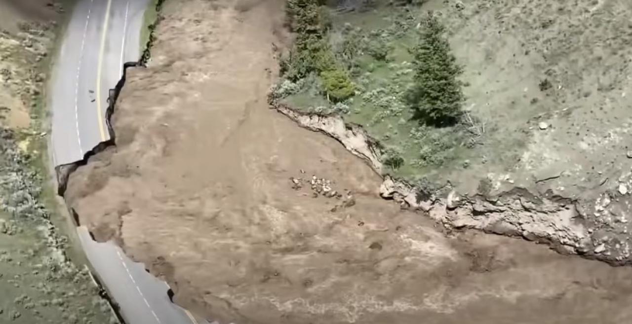 Inondazioni nel Montana e parco nazionale dello Yellowstone