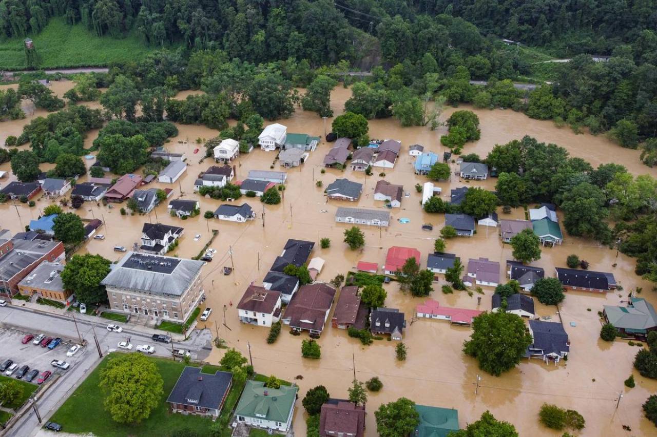 L'alluvione nel Kentucky la scorsa settimana