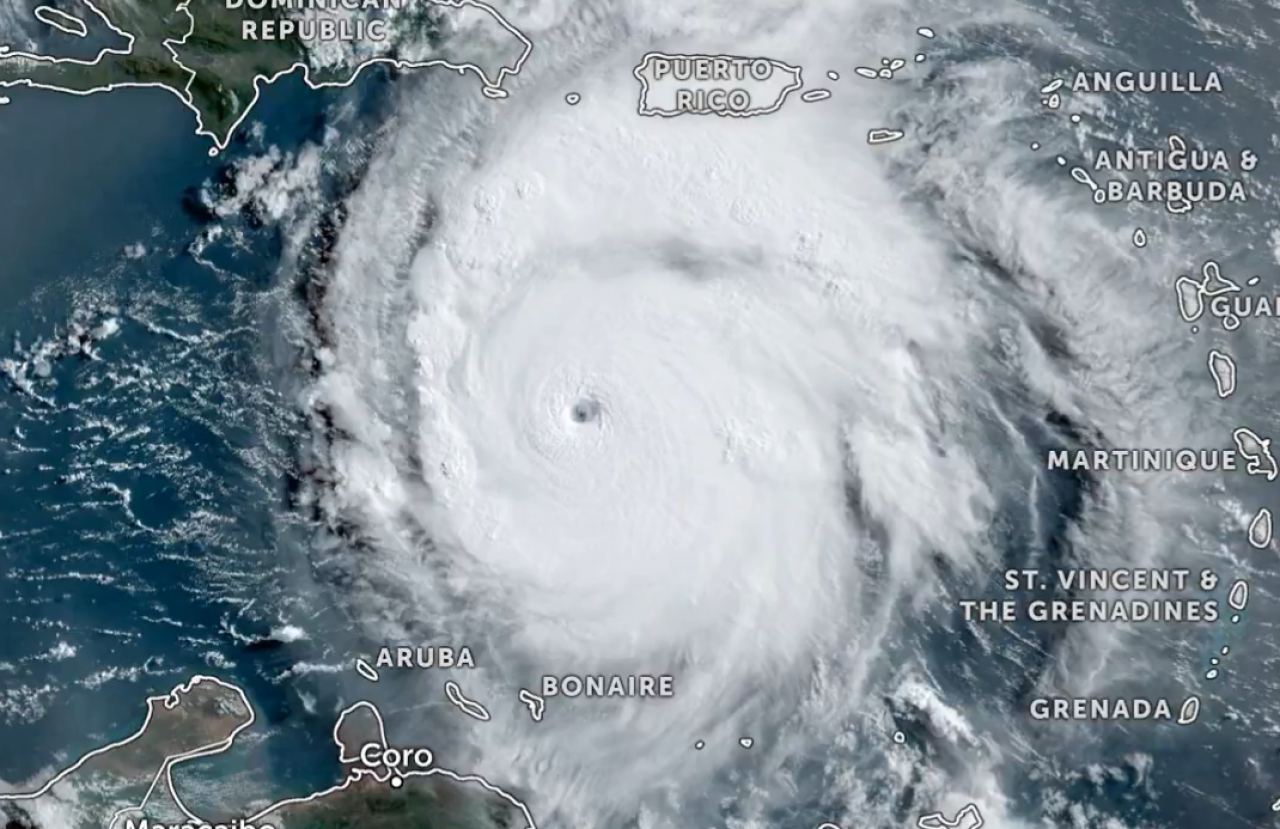 Previsão do tempo.  Beryl, um furacão recorde no Oceano Atlântico.  É aqui que o 3B Meteo chegará