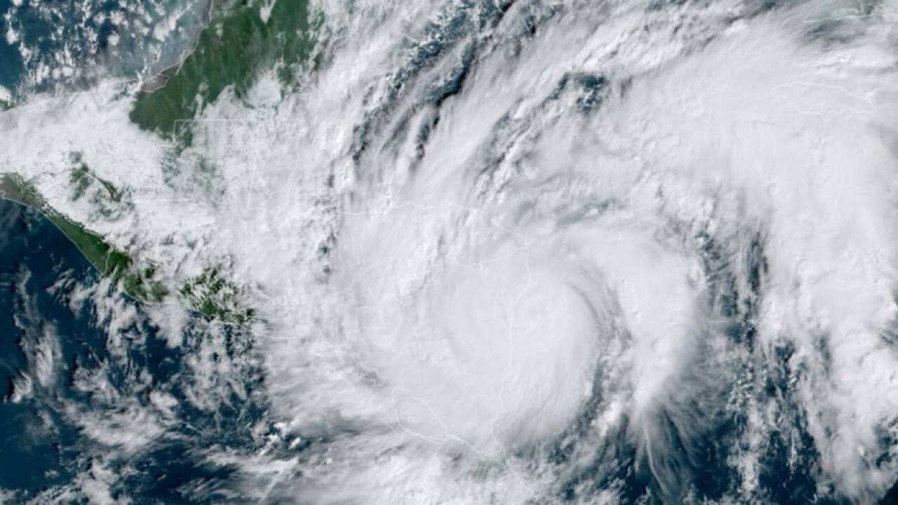 L'uragano Eta visto dal satellite (Fonte: Foxnews)