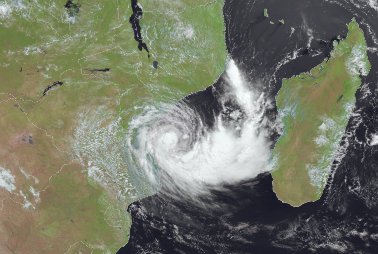 La tempesta tropicale Filipo vista dal satellite