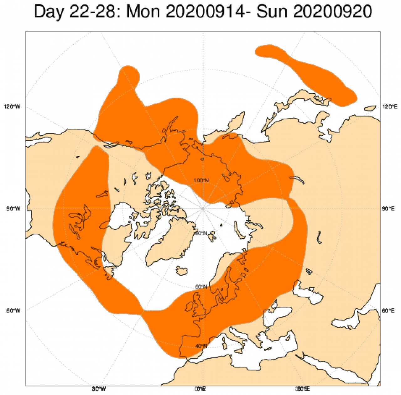 Le anomalie di geopotenziale a 500hPa secondo il modello ECMWF mediate sul periodo 14-20 settembre