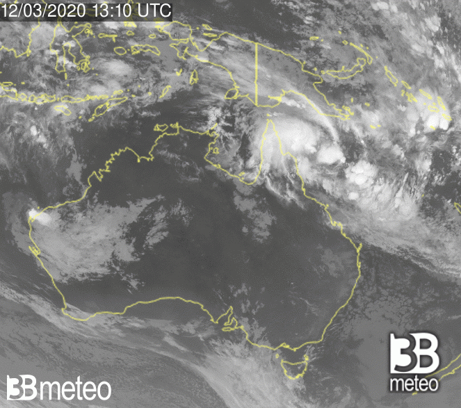 Le condizioni in Australia viste dal satellite
