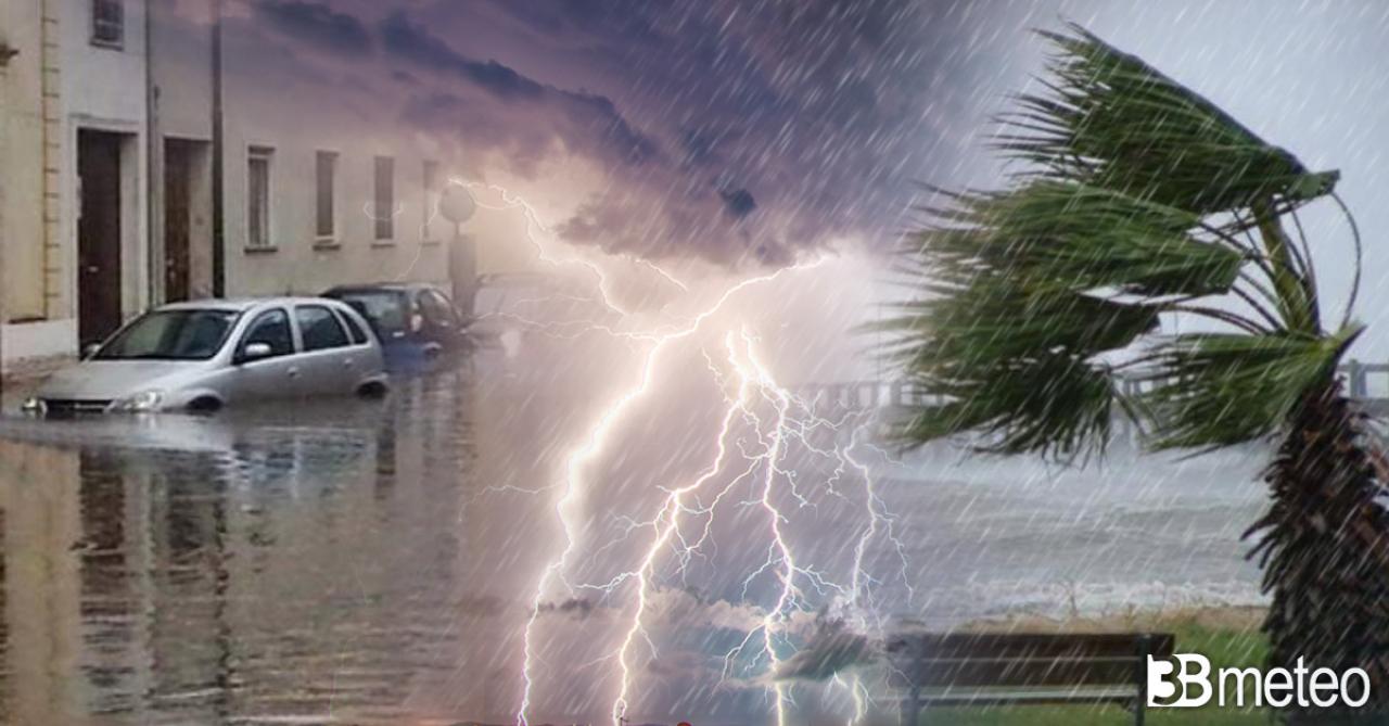 Chuvas fortes e inundações nas áreas centrais, Payam Marche retorna.  As próximas horas na Campânia também se concentram em tempestades e questões importantes.  Situação com fotos e vídeos «3B Meteo