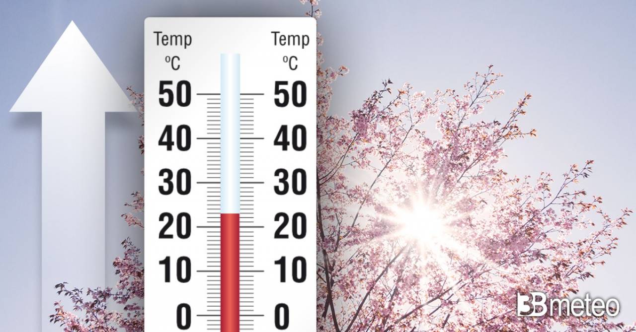 Meteo. Temperature in aumento e tempo più stabile per il weekend del 25 aprile