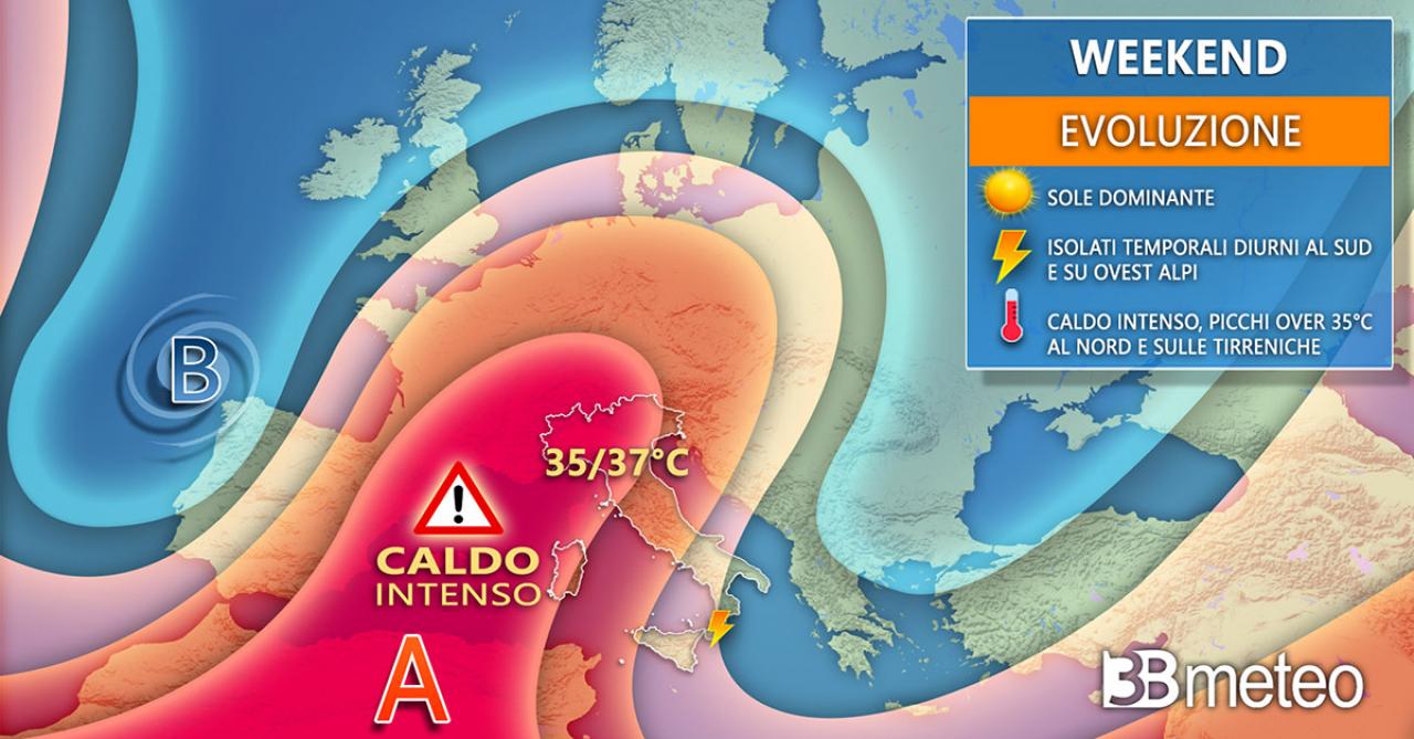 Meteo. Weekend con l'anticiclone africano