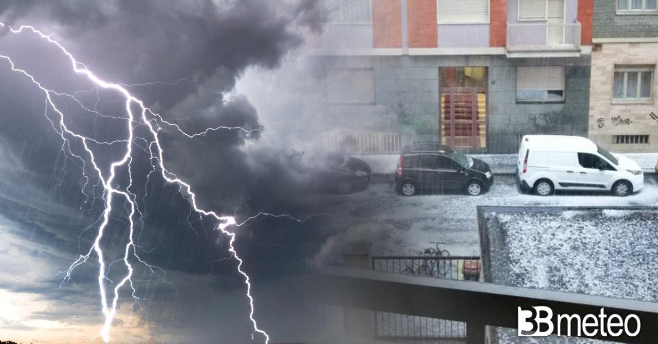 Meteo - Forti temporali e grandine, ecco le zone più a rischio