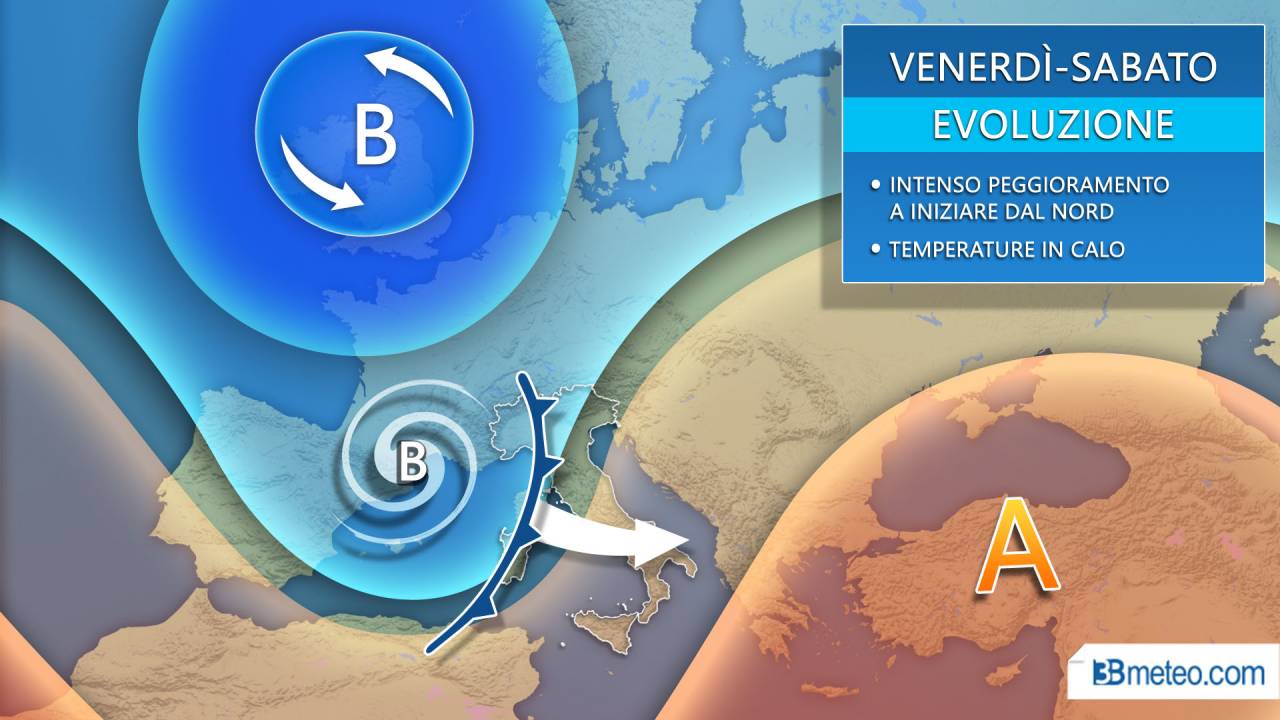 Meteo INTENSO MALTEMPO IN ARRIVO Tra Venerd E Sabato NEVE 