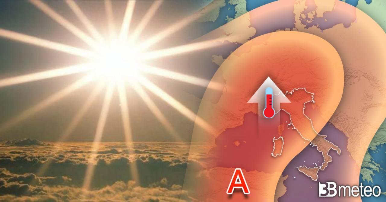 Meteo Italia: domenica sole e caldo prevalenti, variabilità residua al Sud