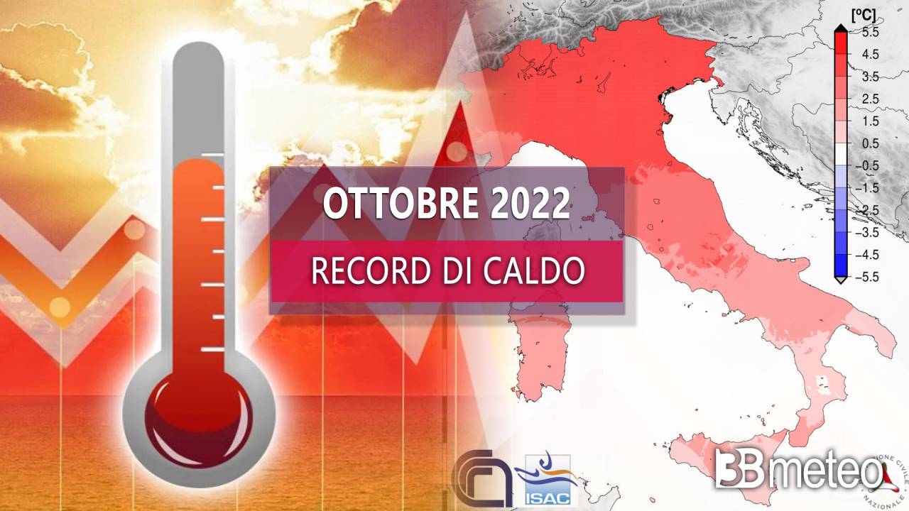 Meteo - Ora è ufficiale, ottobre 2022 è stato il più caldo di sempre per una parte d'Italia. Ecco tutti i dati