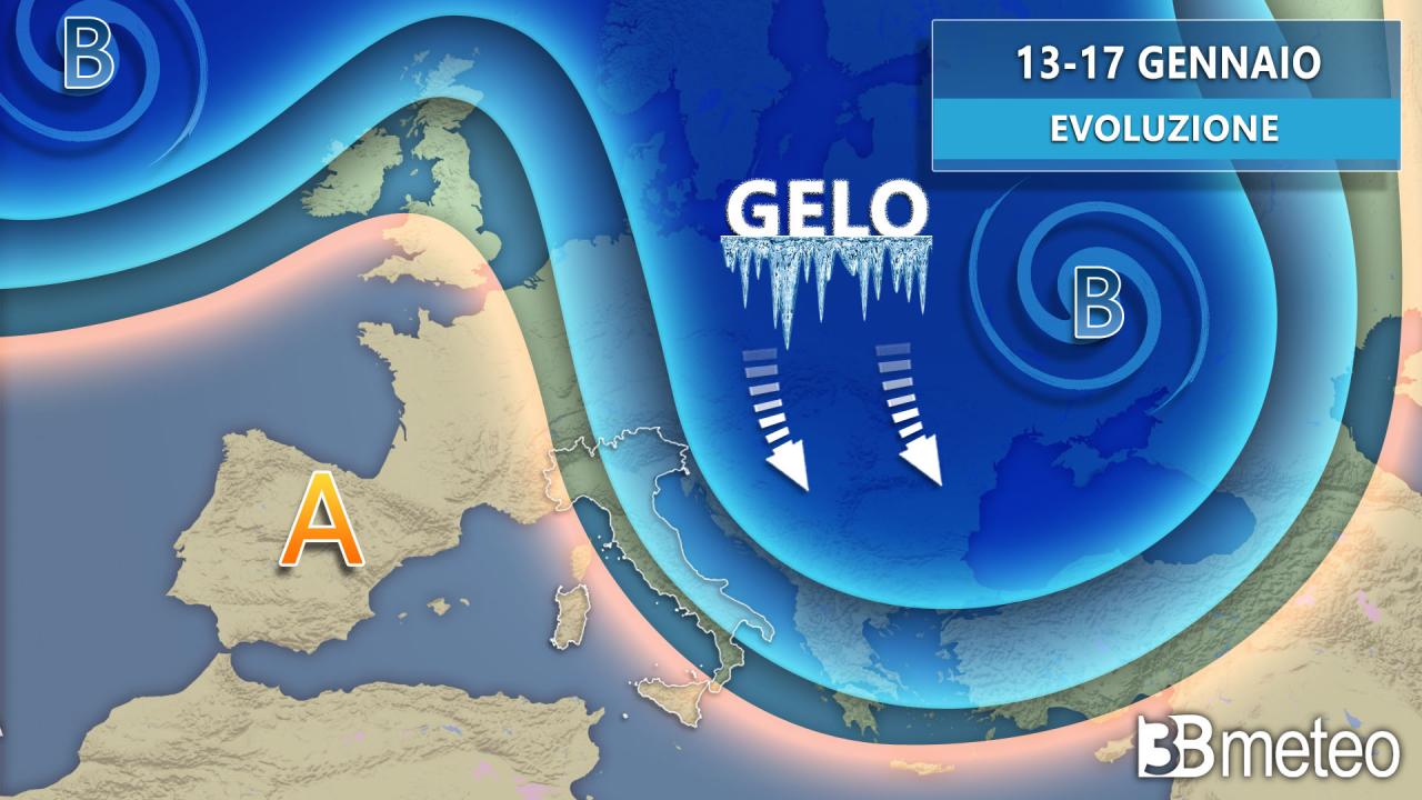 METEO prossimi giorni, il gelo punta l'Europa centro orientale