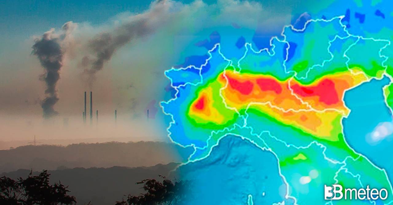 Nebbie e inquinamento sull'Italia nei prossimi giorni