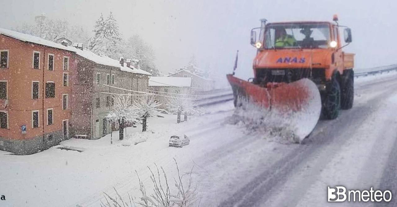 Snow falls on hilly heights in north, Situation and Forecast « 3B Meteo