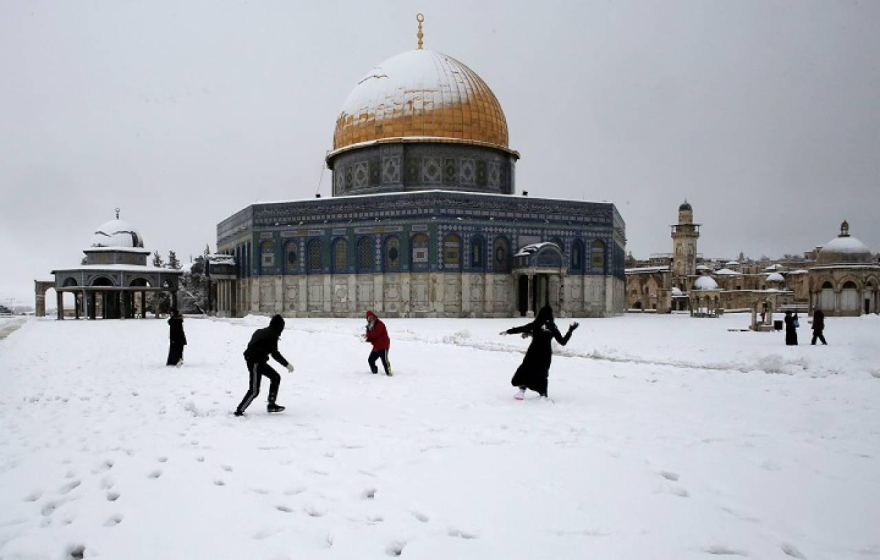 Nevicata a Gerusalemme