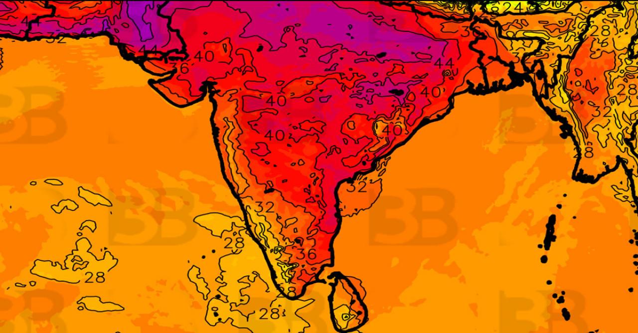 ondata di caldo estrema in India