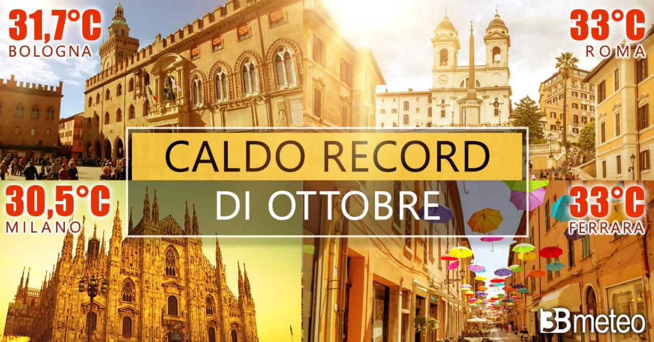 Ottobre all'insegna del caldo record in Italia