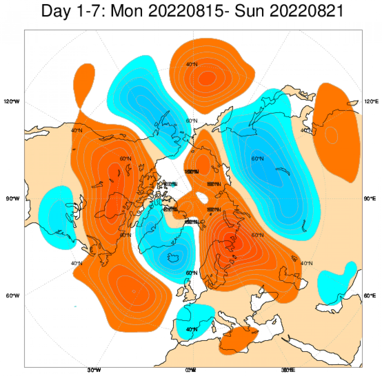 scenario atteso da Ecmwf