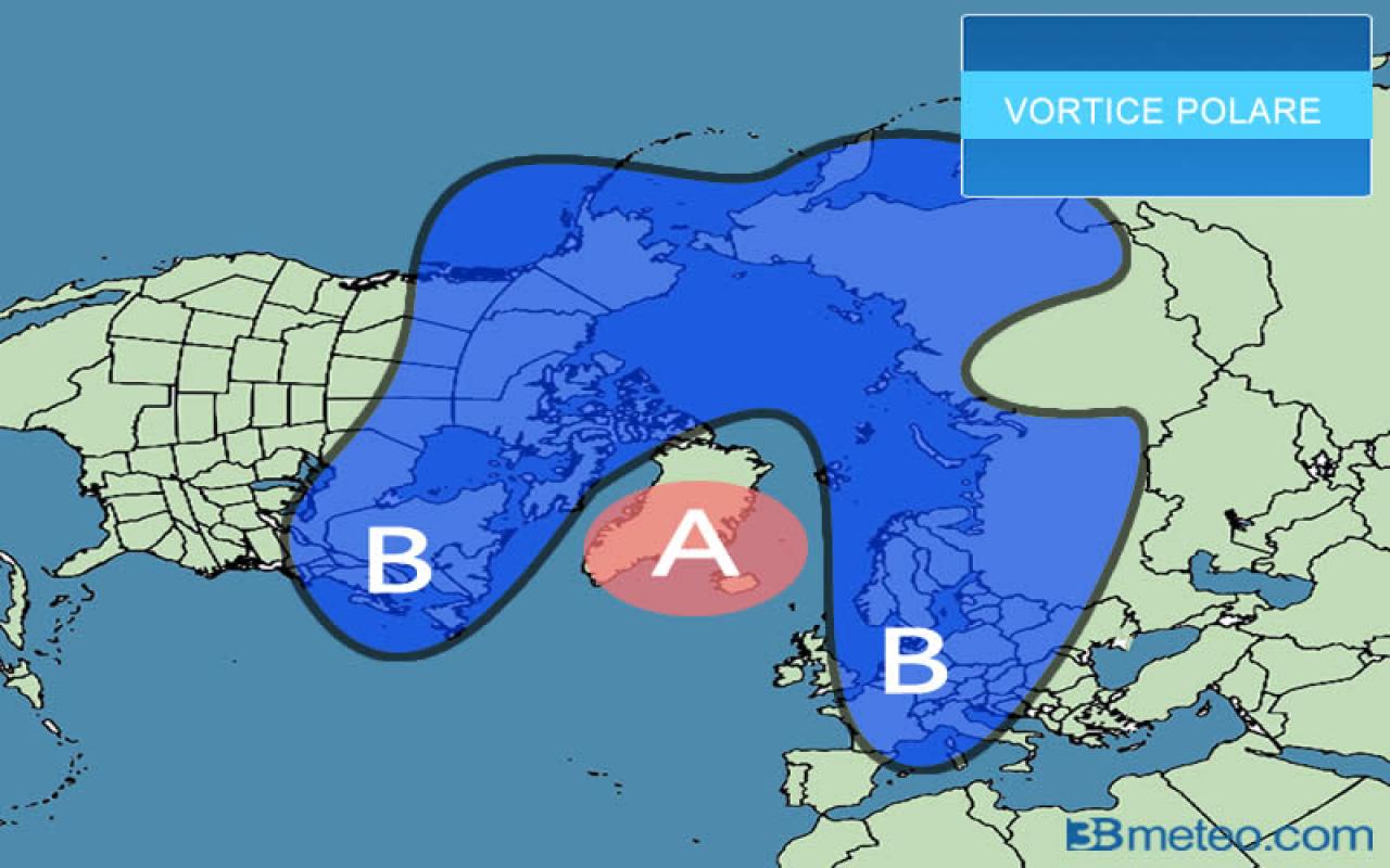 pronóstico del tiempo.  Detén el frío en el Ártico.  En marzo, el vórtice polar invirtió su dirección con el calentamiento global “3B Meteo”.