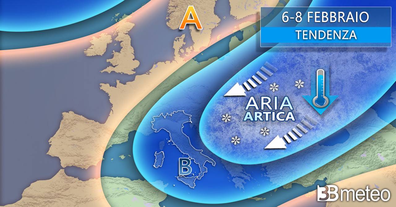 Tendenza meteo: proiezioni per il periodo 6-9 febbraio con freddo e gelo dalla Russia su diverse aree d'Europa