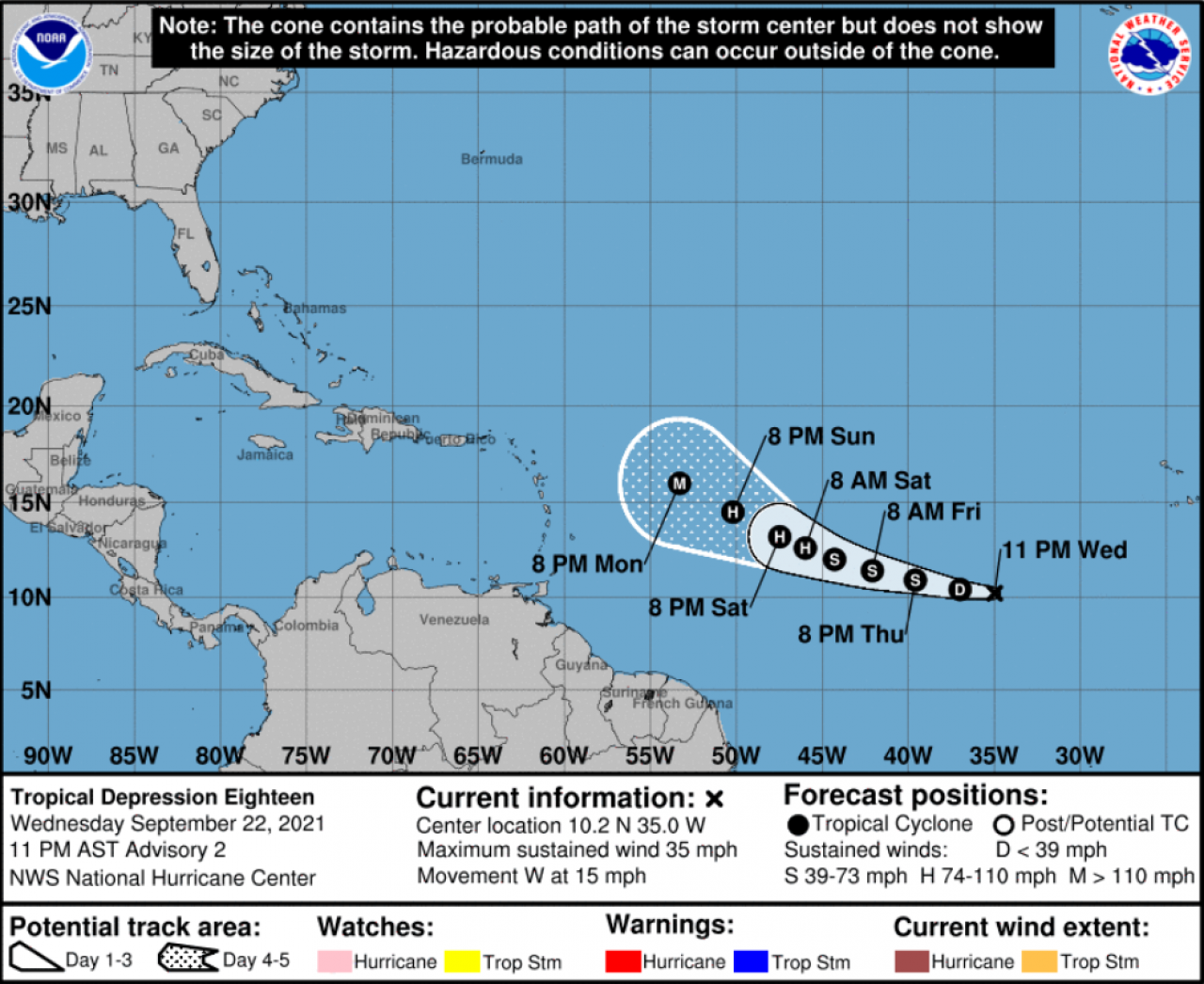 Una nuova depressione potrebbe diventare un major hurricane sull'Atlantico