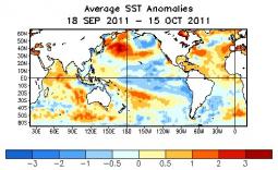 Anomalie delle acque nel Pacifico nell'ultimo periodo 