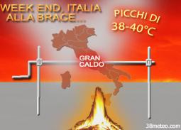 Italia alla brace...picchi sino a 40°C!