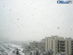 Intensa nevicata in atto anche a Frosinone