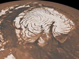 Scoperte precipitazioni nevose su Marte formate da ghiaccio secco