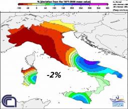 Anomali pluviometriche Maggio 2011 (fonte ISAC-CNR)