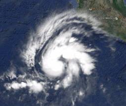 Tropical Storm Kenneth, ripresa dal satellite.